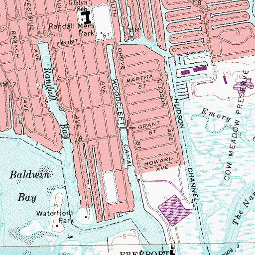 Topographic Map of Woodclift Canal, NY