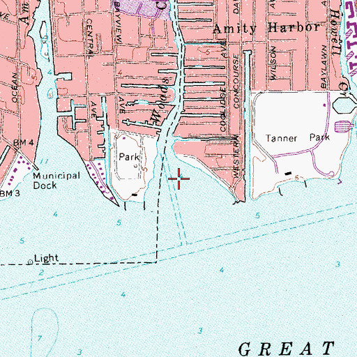 Topographic Map of Woods Creek, NY