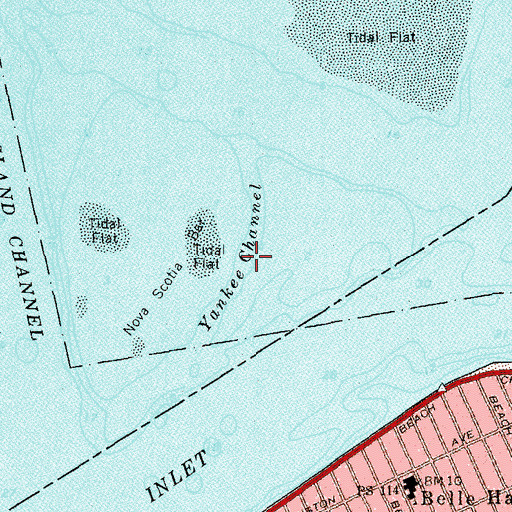 Topographic Map of Yankee Channel, NY