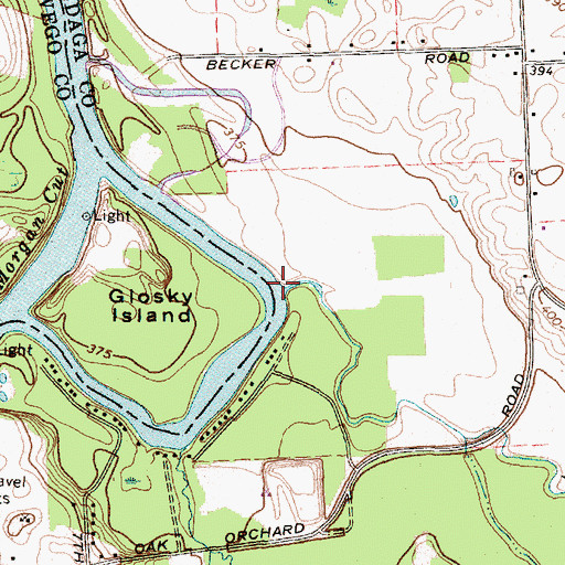 Topographic Map of Youngs Creek, NY