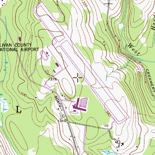 Topographic Map of Zieglers Pond, NY