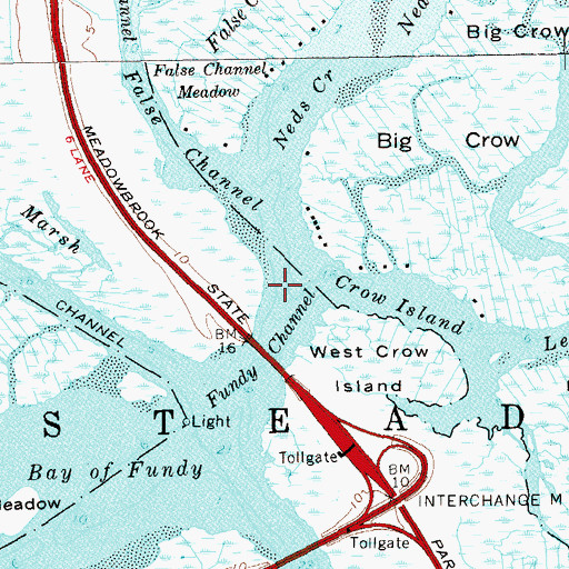 Topographic Map of Great Sand Creek, NY