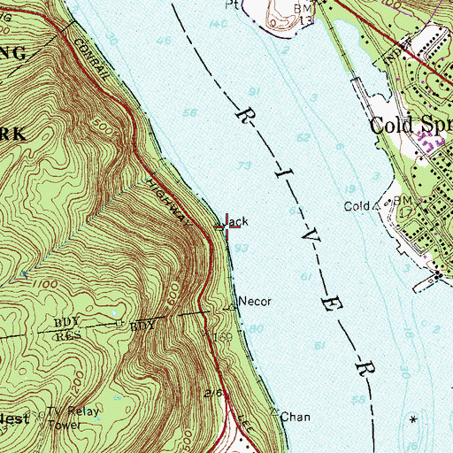 Topographic Map of Target Point, NY