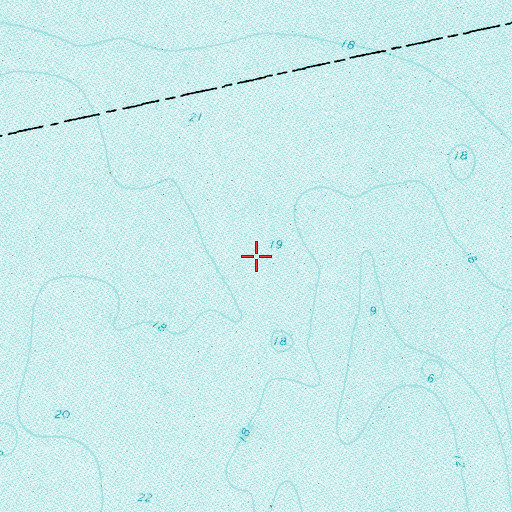 Topographic Map of Coney Island Channel, NY