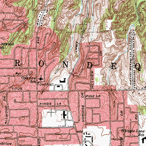 Topographic Map of Irondequoit, NY