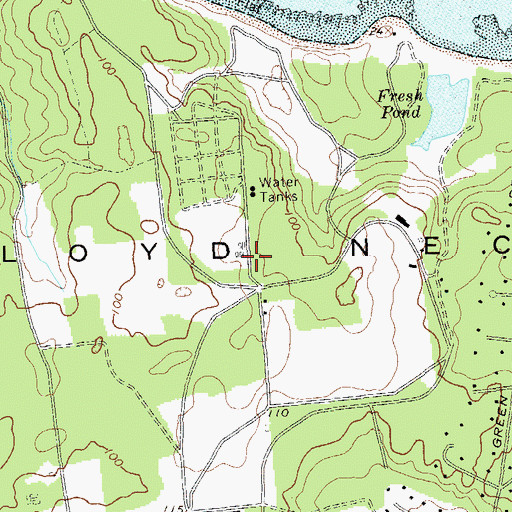 Topographic Map of Caumsett State Park, NY