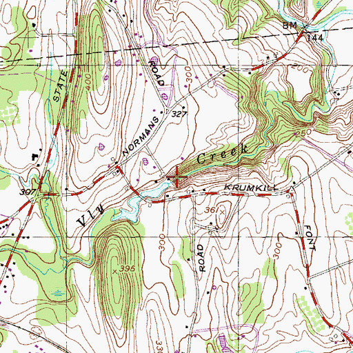 Topographic Map of Horton Falls, NY