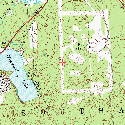 Topographic Map of Pine Valley, NY