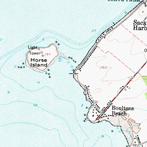 Topographic Map of Gilmore Point, NY