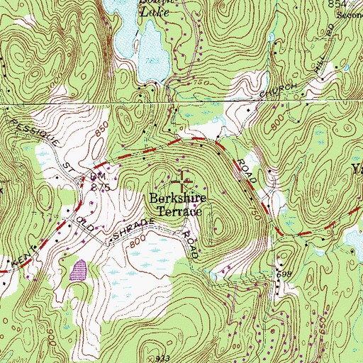 Topographic Map of Berkshire Terrace, NY