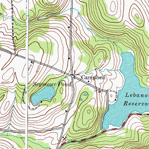 Topographic Map of Campbell, NY