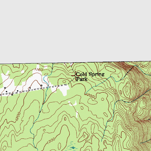 Topographic Map of Cold Spring Park, NY