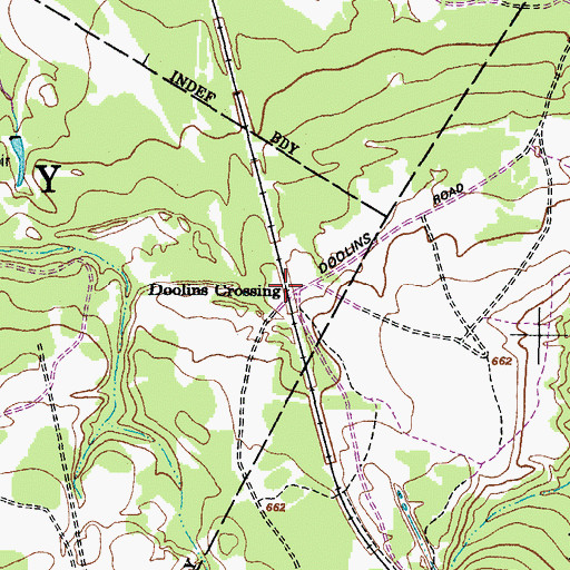 Topographic Map of Doolins Crossing, NY