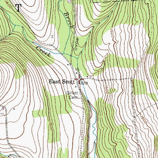 Topographic Map of East Scott, NY