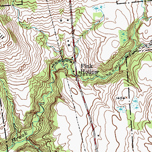 Topographic Map of Fink Hollow, NY