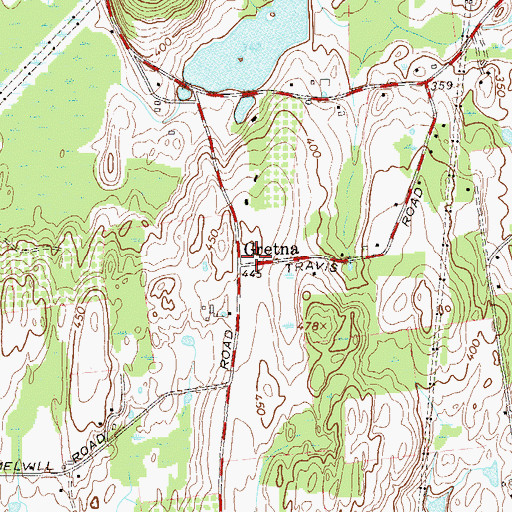 Topographic Map of Gretna, NY