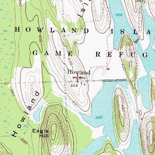 Topographic Map of Howland, NY
