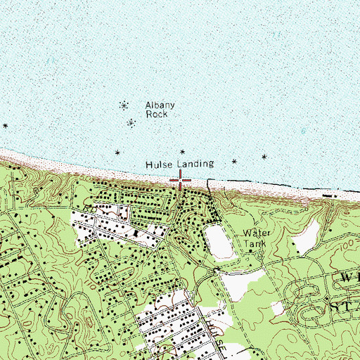 Topographic Map of Hulse Landing, NY