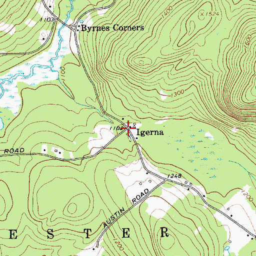Topographic Map of Igerna, NY