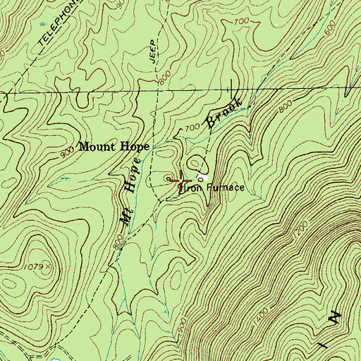 Topographic Map of Iron Furnace, NY