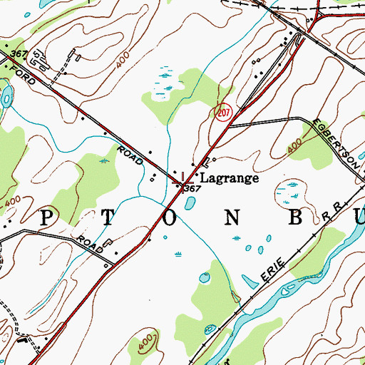 Topographic Map of Lagrange, NY