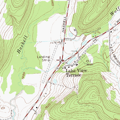 Topographic Map of Lake View Terrace, NY