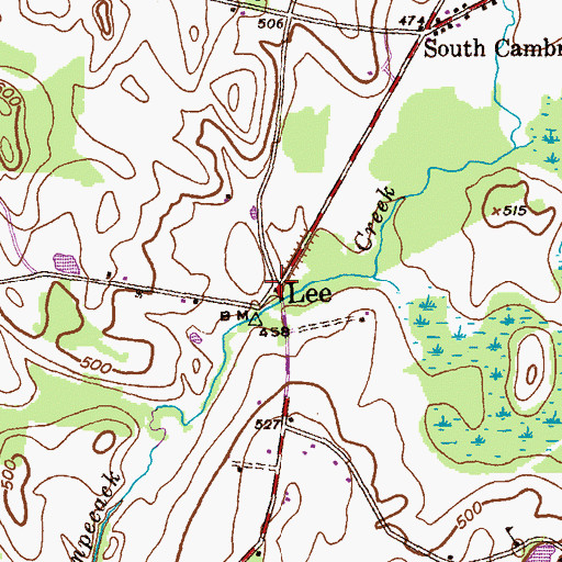 Topographic Map of Lee, NY