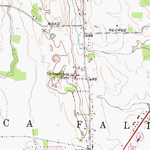 Topographic Map of Lehigh Valley Junction, NY