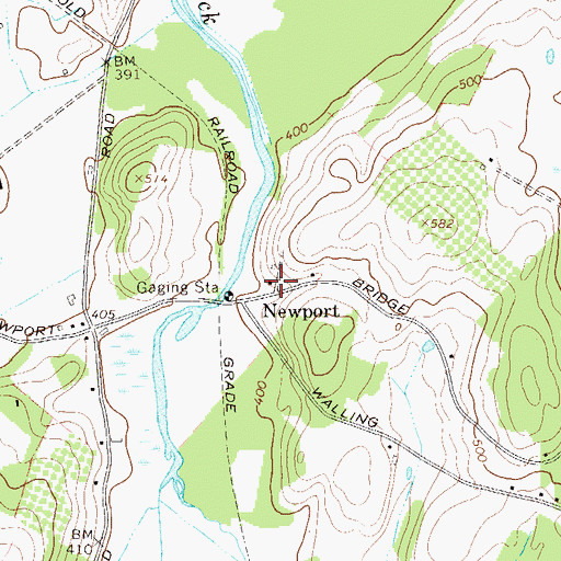 Topographic Map of Newport, NY