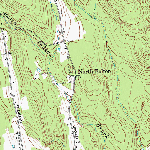 Topographic Map of North Bolton, NY