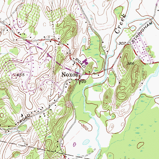Topographic Map of Noxon, NY
