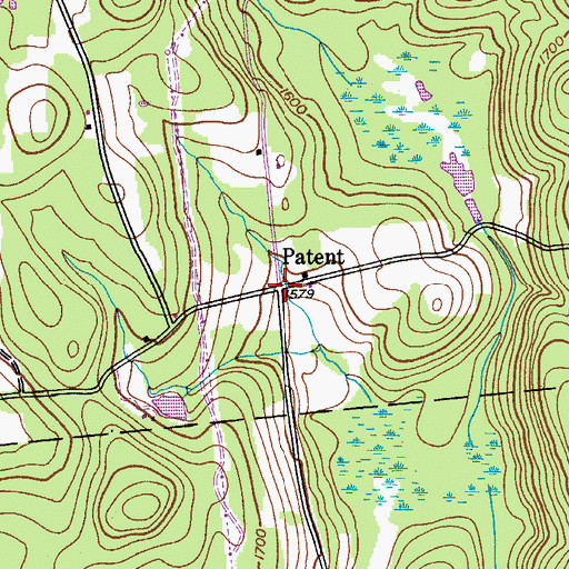 Topographic Map of Patent, NY