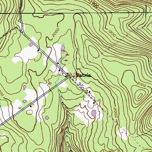 Topographic Map of Patria, NY