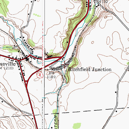 Topographic Map of Ritchfield Junction, NY