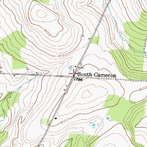 Topographic Map of South Cameron, NY