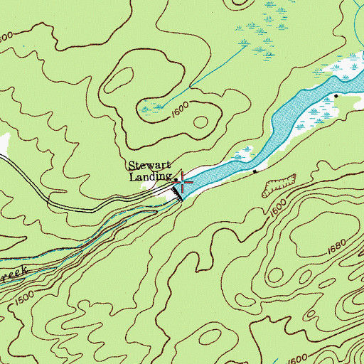 Topographic Map of Stewart Landing, NY