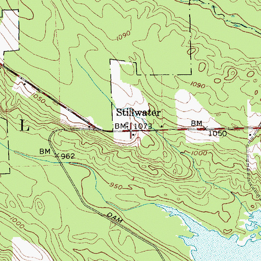 Topographic Map of Stillwater, NY