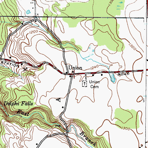 Topographic Map of Union, NY