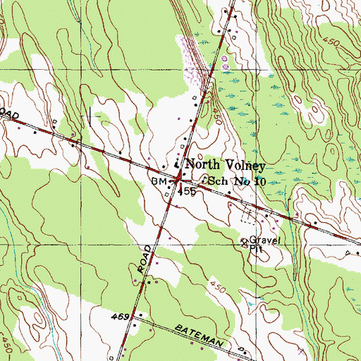 Topographic Map of North Volney, NY