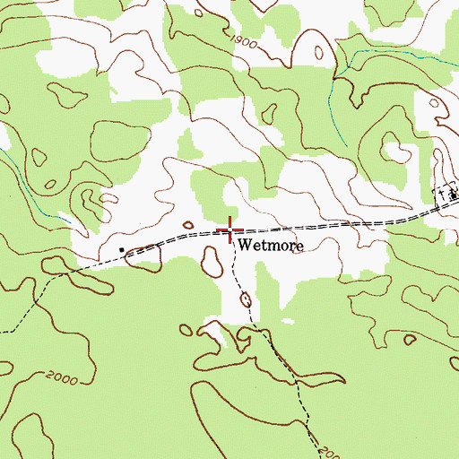 Topographic Map of Wetmore, NY