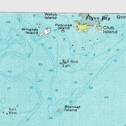Topographic Map of Gull Rock, NY