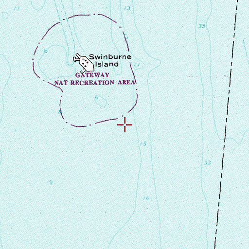 Topographic Map of Chapel Hill Channel, NY