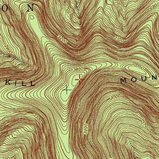 Topographic Map of West Kill Mountain, NY