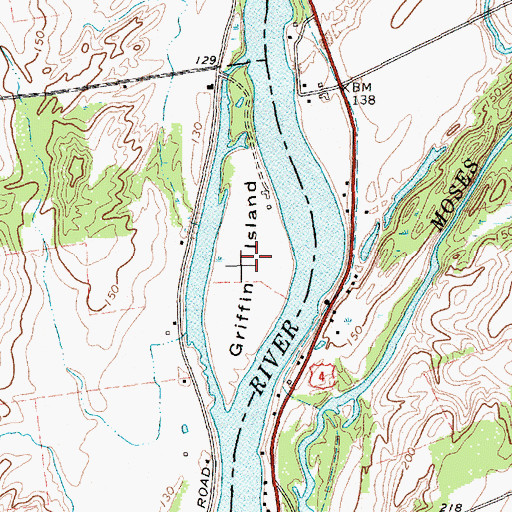 Topographic Map of Griffin Island, NY