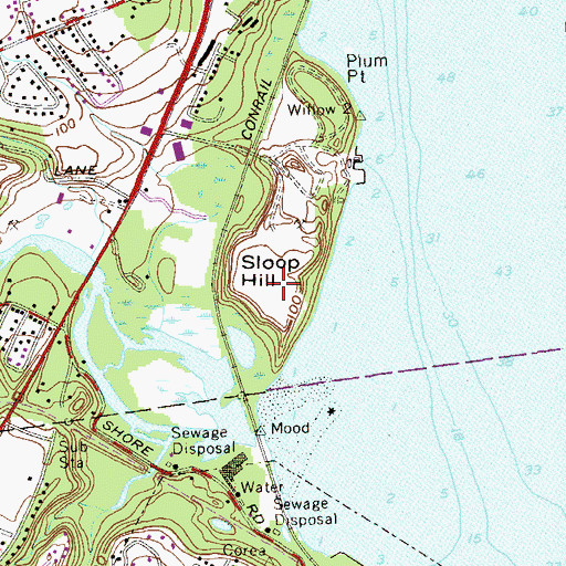 Topographic Map of Sloop Hill, NY