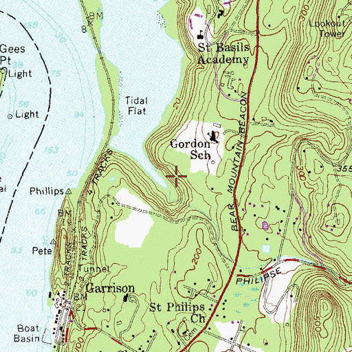 Topographic Map of Philips Brook, NY
