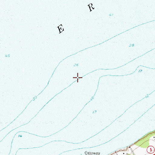 Topographic Map of East Breakwater Light, NY
