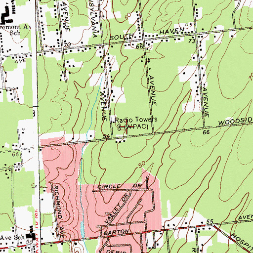 Topographic Map of WPAC, NY