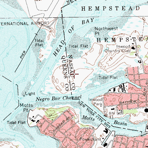 Topographic Map of Grass Hassock, NY