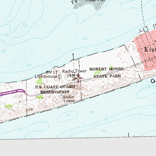 Topographic Map of NMY, NY